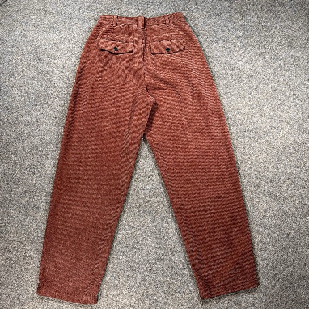 Madewell Size 4 Corduroy High-Rise Tapered Pants in Dusty Redwood - Picture 4 of 8